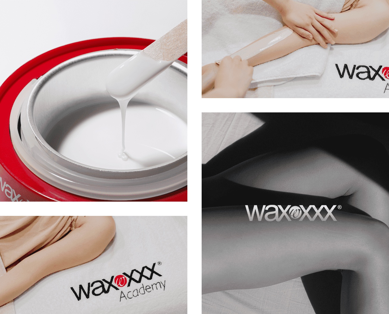 日本産のお米を配合したWaxXXXのライスWAXと施術イメージ